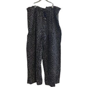 Ann Taylor Wide Leg Polka Dot Pants, Black and White, Size XXL, NWT